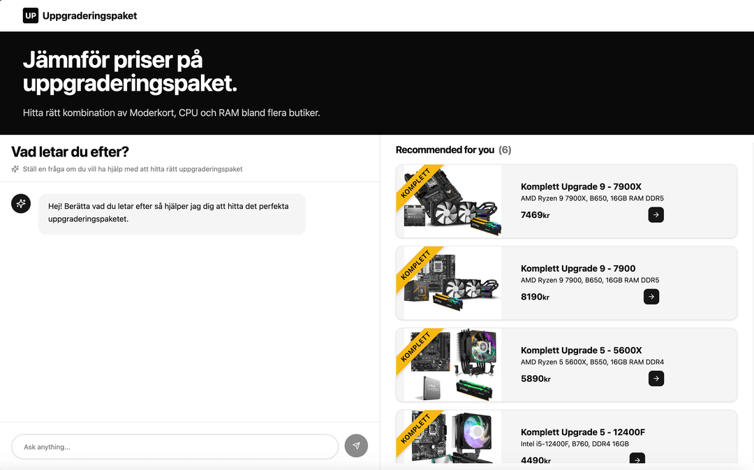 Uppgraderingspaket.se